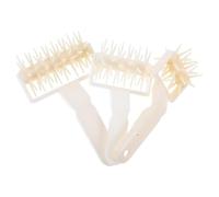 3 Pezzi Utensile Forare Impasto Pizza con Rullo, Plastica Bianca | Pane e Pasticceria, Uso Domestico e Cottura, Facile da Pulire, per Professionisti e Principianti