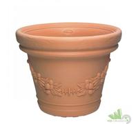 3 PEZZI VASO PER FIORI ELIOS RESINA COL. IMPRUNETA HL.CM.48 D.59 ANTIURTO TONDO