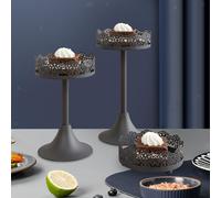 3 pezzi Vassoio da dessert Organizzatore di stoccaggio Supporto per cupcake