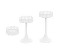 3 pezzi Vassoio da dessert Organizzatore di stoccaggio Supporto per cupcake