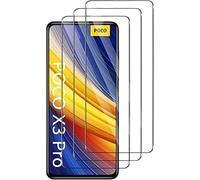[3-Pezzi Vetro Temperato per Xiaomi Poco X3 NFC/Poco X3 Pro Pellicola Protettiva [Durezza 9H][ Anti graffio[Senza Bolle] Pellicola Protettiva per Xiaomi Poco X3 NFC/Poco X3 Pro