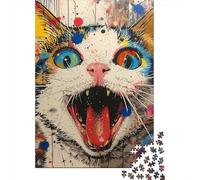 3 Pezzi Vibrant Cat Art Set Di Biancheria Da Letto Con Stampa 3D Morbida Microfibra Con Chiusura A Strappo Pop Art Style Decorazione Per La Camera Da Letto Per Bambini,Ragazzi E Ragaz 70x50cm/1000pcs