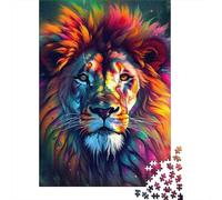 3 Pezzi Vibrant Lion Art Set Di Biancheria Da Letto Con Stampa 3D Morbida Microfibra Copripiumino Con Cerniera Colorful Digital Illustration Per Tutte Le Stagioni Per Bambini,Ragazzi E Ragaz 38x26cm/1