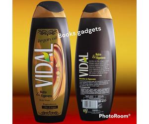 3 Pezzi Vidal Olio di Argan Bagnoschiuma Bagno Vellutante Nutre Rigenera 500ml