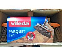 12 pezzi Vileda Scopa 2 IN 1 Parquet Pavimenti con Due Fibre