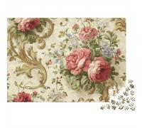 3 Pezzi Vintage Floral Design Set Di Biancheria Da Letto Stampa 3d Morbida Microfibra Con Chiusura A Strappo Baroque Ornamental Style Per Tutte Le Stagioni Per Ragazzi E Ragazze 70x50cm/1000pcs