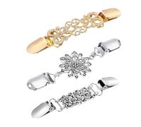 3 pezzi vintage retrò maglione scialle fermagli spille for abbigliamento abiti spilla clip camicia for donne ragazze strass Per Stringere I Vestiti(3pcs(mixed set))