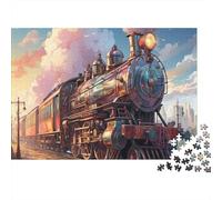 3 Pezzi Vintage Train Set Di Biancheria Da Letto Stampa 3d in Microfibra Copripiumino Con Cerniera Steam Locomotive Art Per Tutte Le Stagioni Per Ragazzi E Ragazze 38x26cm/1000pcs