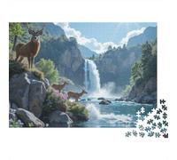 3 Pezzi Wild Deer Scene Set Di Biancheria Da Letto Con Stampa 3D in Microfibra Con Chiusura A Strappo Nature Landscape Art Style Decorazione Per La Camera Da Letto Per Bambini,Ragazzi E Ragaz 70x50cm/