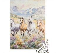 3 Pezzi Wild Horses Galloping Set Di Biancheria Da Letto Con Stampa 3D in Microfibra Con Chiusura A Strappo Pastoral Landscape Art Style Per Tutte Le Stagioni Per Bambini,Ragazzi E Ragaz 70x50cm/1000p