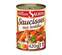 3 pezzi *** WILLIAM SAURIN salsiccia con lenticchie 420 g
