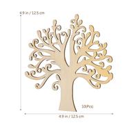 3 pezzi WINOMO, 10 pz in legno grezzo forma albero