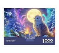 3 Pezzi Winter Owl Set Di Biancheria Da Letto Con Stampa 3D in Microfibra Con Chiusura A Strappo Owl at Moon Decorazione Per La Camera Da Letto Per Ragazzi E Ragazze 38x26cm/1000pcs