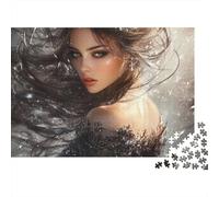 3 Pezzi Winter Queen Set Di Biancheria Da Letto Stampa 3d in Microfibra Con Chiusura A Strappo Fantasy Royal Portrait Decorazione Per La Camera Da Letto Per Ragazzi E Ragazze 38x26cm/1000pcs