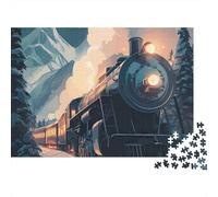 3 Pezzi Winter Train Journey Set Di Biancheria Da Letto Stampa 3d in Microfibra Copripiumino Con Cerniera Vintage Steam Locomotive Per Tutte Le Stagioni Per Ragazzi E Ragazze 52x38cm/1000pcs