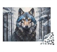 3 Pezzi Wolf in Snow Set Di Biancheria Da Letto Con Stampa 3D in Microfibra Con Chiusura A Strappo Digital Art Style Per Tutte Le Stagioni Per Bambini,Ragazzi E Ragaz 70x50cm/1000pcs
