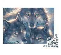 3 Pezzi Wolf Trio Set Di Biancheria Da Letto Con Stampa 3D in Microfibra Con Chiusura A Strappo Fantasy Art Style Per Tutte Le Stagioni Per Ragazzi E Ragazze 70x50cm/1000pcs