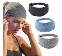 3 Pezzi Yoga Fascia Capelli, Fascia Sudore, Fasce Capelli Sportiva, Fasce Sport, Fasce Testa Elastiche Confezioni Fasce Antisudore per Fitness, Corsa, Escursionismo, Caminata è Yoga