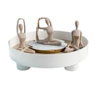 3 Pezzi Yoga per Azione Statue Arte Astratta Decorazione Casa Resina Donna Yoga