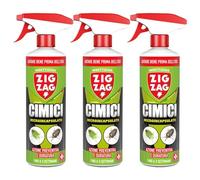 3 PEZZI Zig Zag,Cimici, Insetticida Microincapsulato a lento rilascio indicato per le Cimici, azione rapida e residuale, formato 500 ml X 3 CONFEZIONI