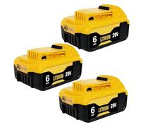 3 Pezzo 20V 6.0Ah Batteria Di Ricambio Ricaricabile Agli Ioni Di Litio Compatibile Con Dewalt MAX/DCD/DCF/DCG/ DCB206 DCB200 Accessori Per Elettroutensili Senza Filo