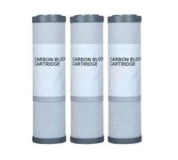 3 Pezzo Domestico Acqua Filtro Guscio Di Cocco Carbone Blocco Cartuccia Piatto 10 Pollici Universale Tutta La Casa Filtro Lavello Osmosi Inversa 25X7cm
