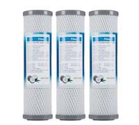 3 Pezzo Filtro Acqua Domestico Guscio Di Cocco Cartuccia A Blocco Di Carbone Compresso Da 10 Pollici Filtro Di Ricambio Ogni 6 Mesi/13.000 Galloni