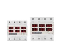 3 Phase 380V Adjustable Over Under Voltage Current Limit Protection Monitor Relays Protector Voltmeter Ammeter Phase Sequence MQXFCZUX(100A With N 3X230V)