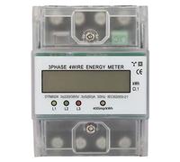 3 Phase 4P KWh Meter Energy Meter 220/380 V, 5-80 A, misuratore di potenza elettrica digitale, 3 fasi di consumo energetico misuratore di energia e misuratore 4P KWh con LCD