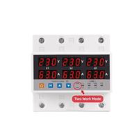 3 Phase Synchronous Asynchronous Voltmeter Adjustable Over Under Voltage Current Limit Protection Relays Protector MQXFCZUX(63A)