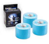 3 PHYSIO KIN cm 5x5 m taping neuromuscolare kinesiologico blu