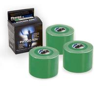 3 PHYSIO KIN cm 5x5 m taping neuromuscolare kinesiologico verde
