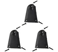 3 piastre di copertura per truss rod Yootones a 3 fori staccabili in plastica con viti, compatibile con accessori per chitarra e basso, colore nero