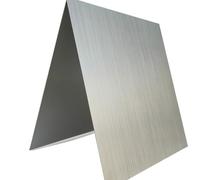 3 piastre in alluminio anodizzato spazzolato argento - Lastre sottili e piatte for cartelli e targhette, lega 5052, spessore 0,5-2 mm(100x100x0.5mm)