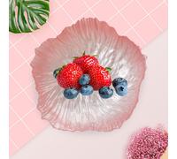 3 Piatti in Vetro a Forma di Fiore per Torte E Dessert, Ideali per Sala Da