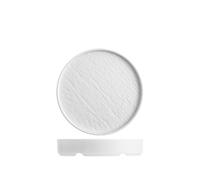 3 piatti, tondo bianco cm 18,5x3,5