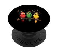 3 Piccoli Bravi Rastafari Uccelli Music Rasta Giamaica PopSockets PopGrip Adesivo