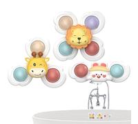 3-Piece Suction Cup Set, Easter Basket Stuffer Sensory Bath Toy With Rattle, Toy For 1-3, Perfect Easter Gift For Boys Girls