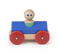 3 Piece Tegu Magnetic Racer Building Block Set Blue Big Top