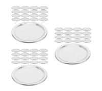 3 Pieces Coperchi Barattoli in Banda Stagnata Conserve Bocca Larga