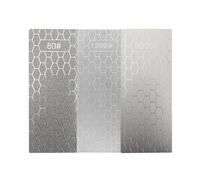 3 Pieces Diamond Stones, 80 Grit 1200 Grit 3000 Grit Coarse to Extra Fine Diamond Steel for Sharpening Kitchen Scissors, Knives and Outdoor Tools