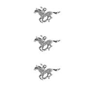 3 Pieces Spilla Da Bavero Con Arte Animale Per Donna Spille Tema Cavallo