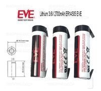 4 batterie EVE ER14505 Batteria Pila 3,6V Li-SOCl2 2700mAh lamelle a Saldare 2PF