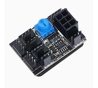 3 Pin 4 Pin Adattatore Fan PWM PC Chassis Ventola di Raffreddamento Hub 8 Vie Splitter 12 V Regolatore di Velocità con 6 Pin Power Port