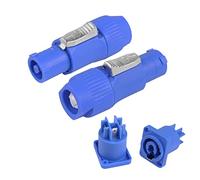 3 Pin AC Powercon Connettori YACSEJAO 2Pack 250V 20A Nac3mpa Blocco PowerCon Neutrik Connettori per palco Luce LED Schermo Bianco Connettore (INGRESSO)