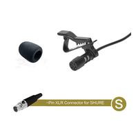 3 pin XLR 4 pin per wirelessmicrofono da bavero Lavalier nero 3,5 mm X