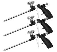 3 pistole in schiuma PU, pistola a schiuma di costruzione, in metallo, pistola dosatrice professionale con manico ergonomico in plastica, per professionisti fai da te per sigillare, sigillare, colore