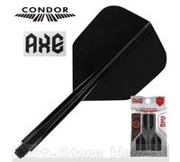 3 Piume Da Dart CONDOR AXE, Standard Piccolo, NERO, Lunghezza Selezionabile