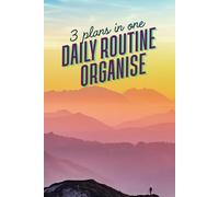 3 plans in one Daily routine organise: Notebook with 3 plans to make your every day carefree mind_Daily Reflection_Daily Planer_Monthly Planer_ Pages with lines to write down your thoughts @Deamfamily