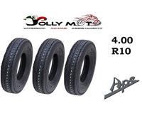 3 pneumatici 4.00-10 PR6 per CARRELLO APPENDICE TUTTI I MODELLI